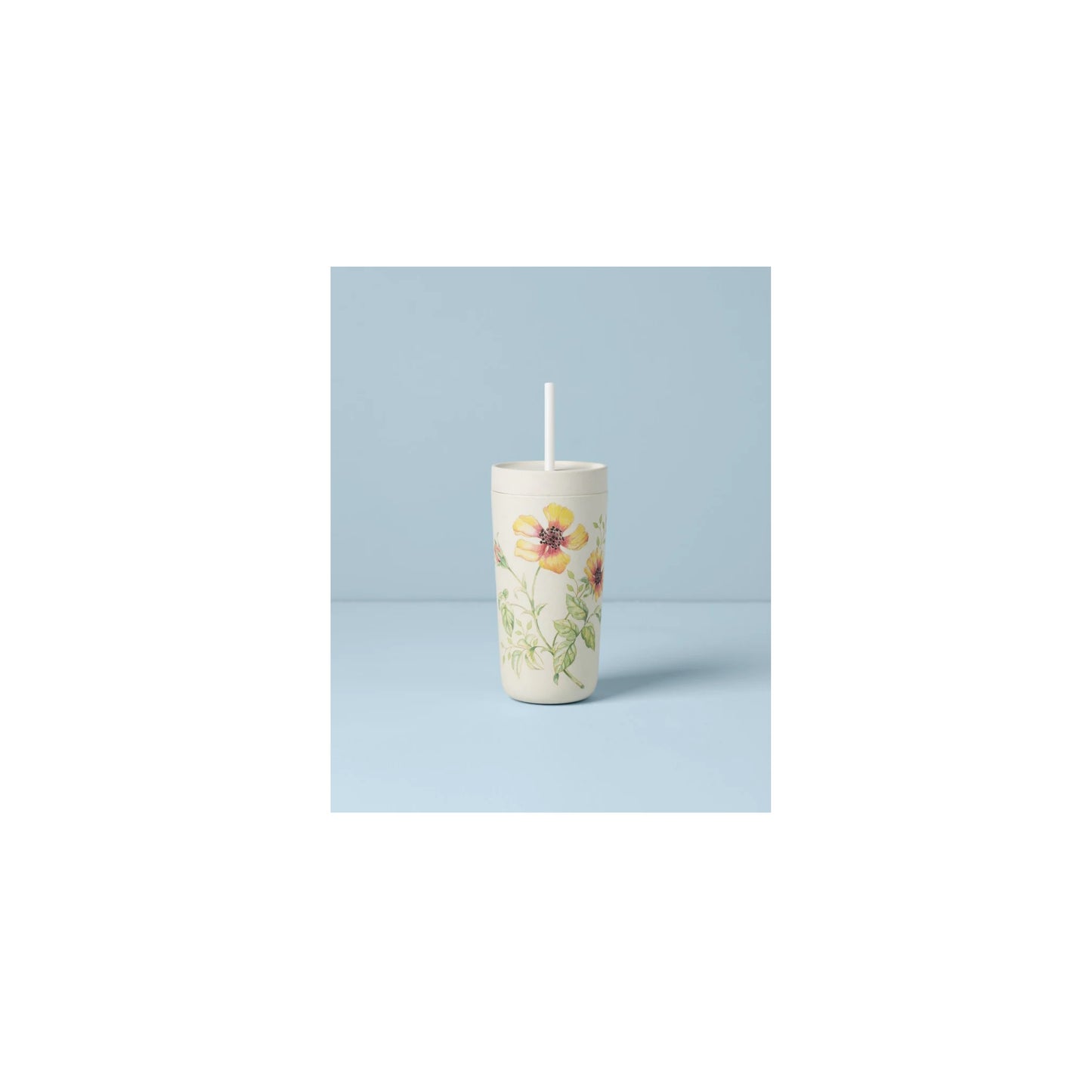 Lenox Butterfly Meadow Bamboo Tumbler With Straw