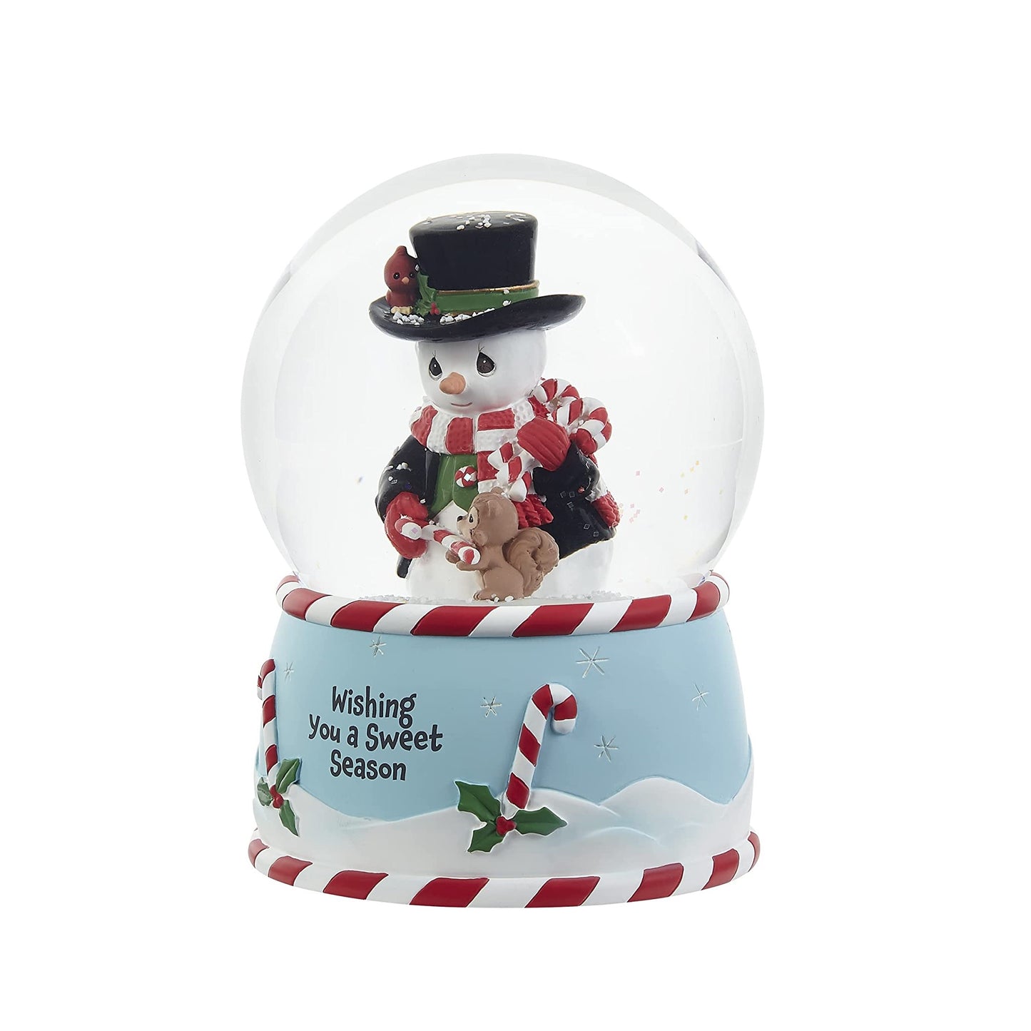 Precious Moments Wishing You A Sweet Season Annual Snowman Musical Snow Globe