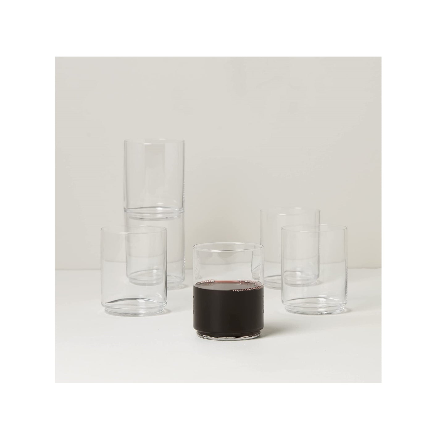 Tuscany Classics Clear Stackable 6-Piece Tall Glasses By Lenox