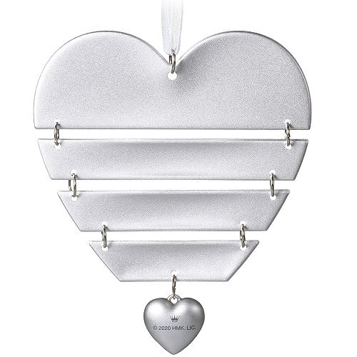 Ornament 2020 So Grateful Heart Metal