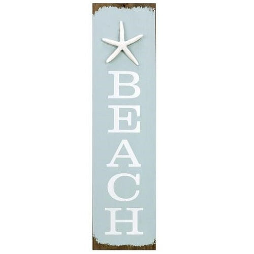 Malden "Beach" Sign Plaque 5" X 20"