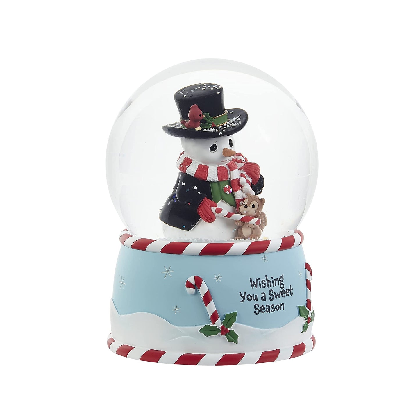 Precious Moments Wishing You A Sweet Season Annual Snowman Musical Snow Globe