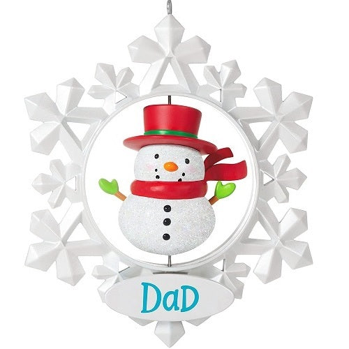 Ornament 2021 Dad Snowflake