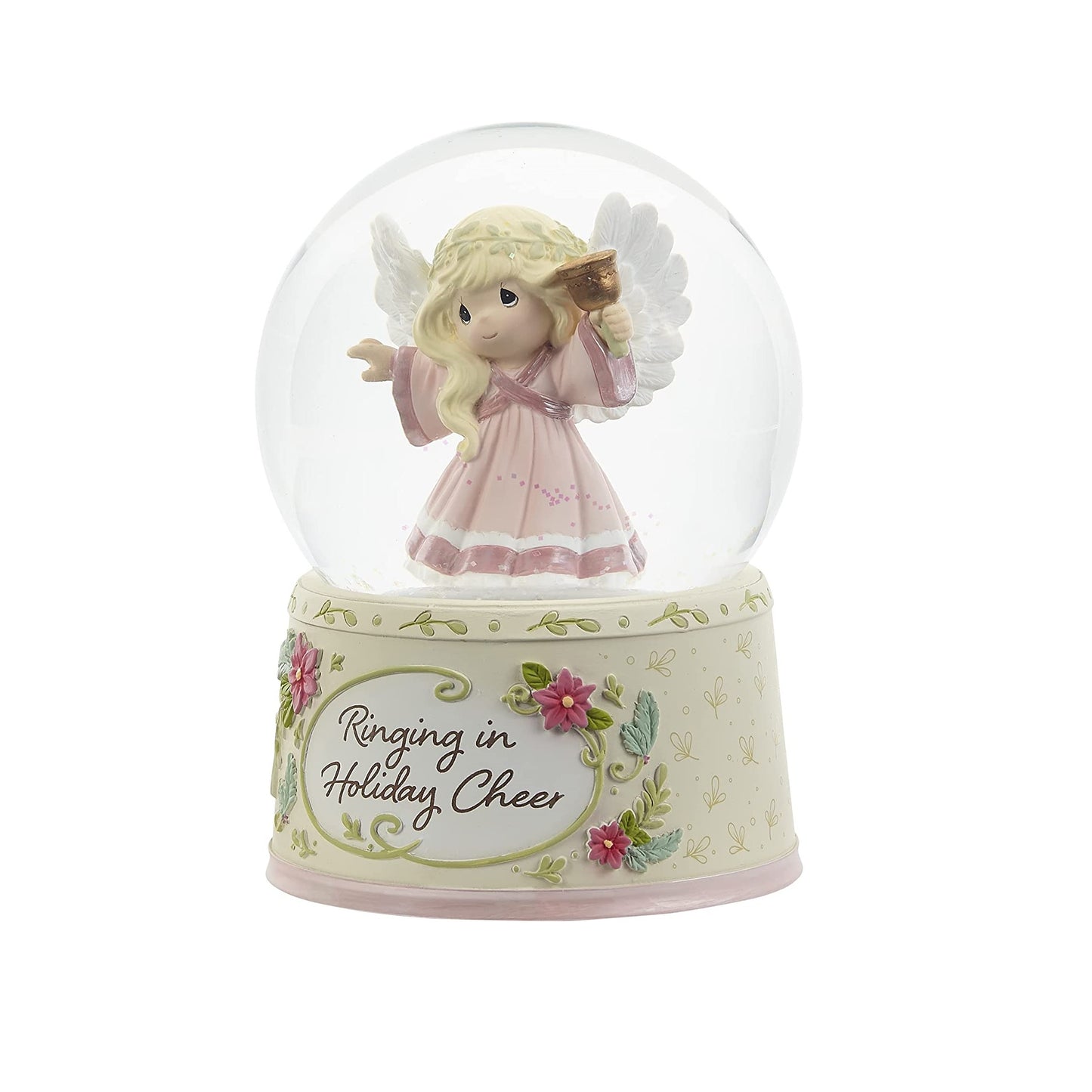 Ringing In Holiday Cheer Annual Angel Musical Snow Globe