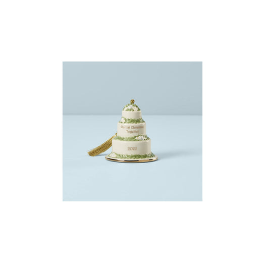 Ornement de gâteau Notre 1er Noël ensemble 2022 par Lenox