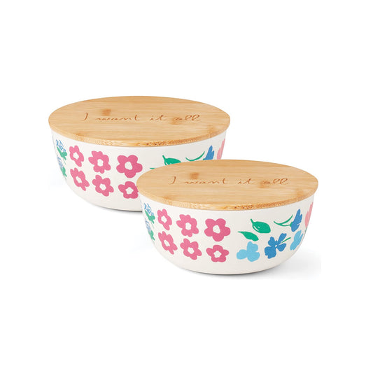 Kate Spade Floral Field™ Lunch Set Round Container, set of 2
