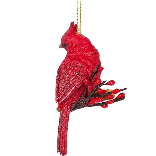 Holiday Cardinal Brilliant Red Ornament