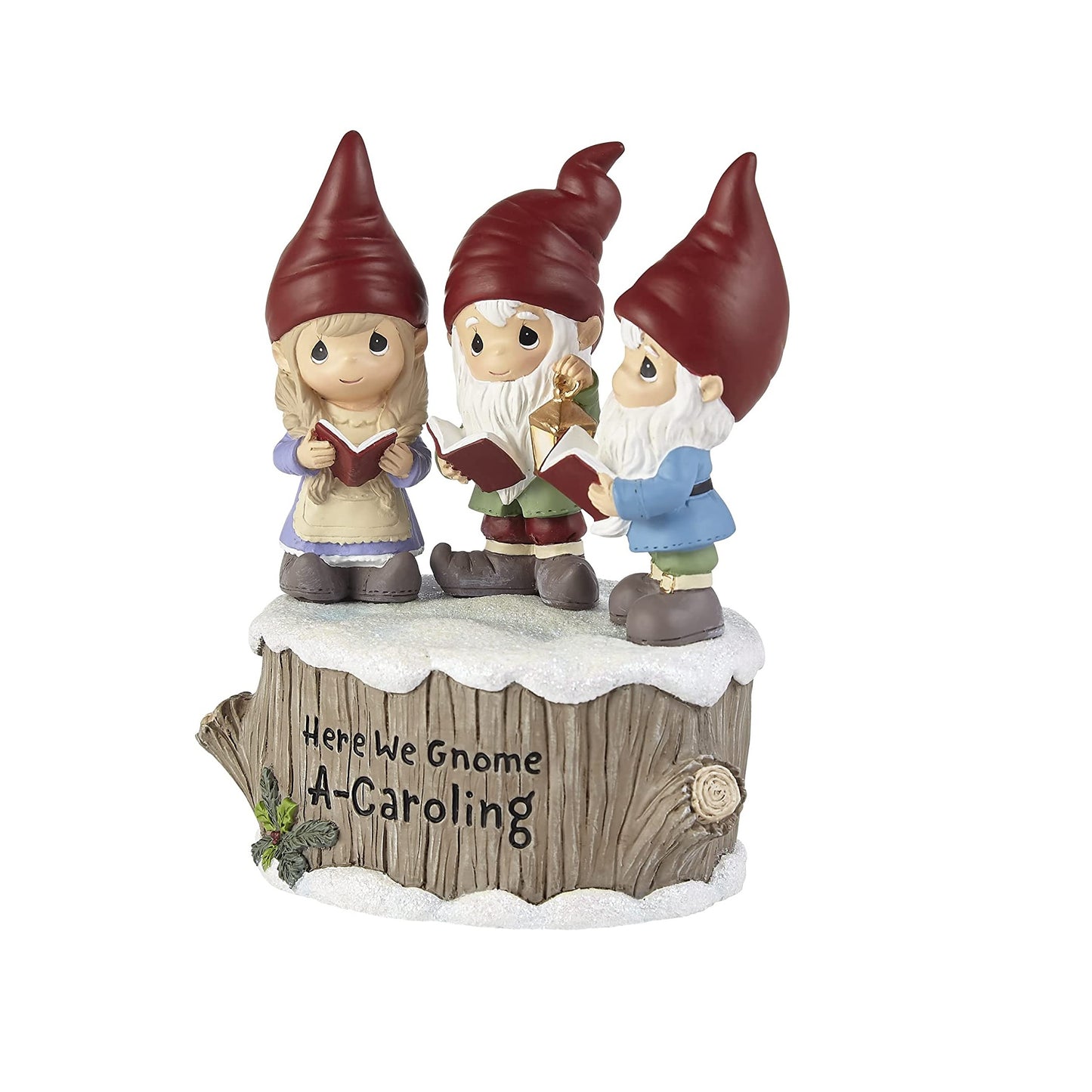 Precious Moments "Here We Gnome A-Caroling" Musical Figurine