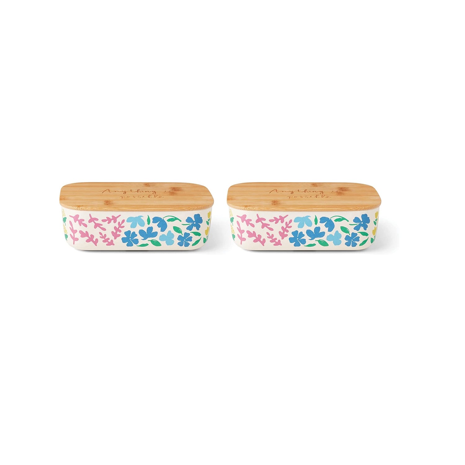 Kate Spade Floral Field™ Lunch Set Rectangle Container, set of 2