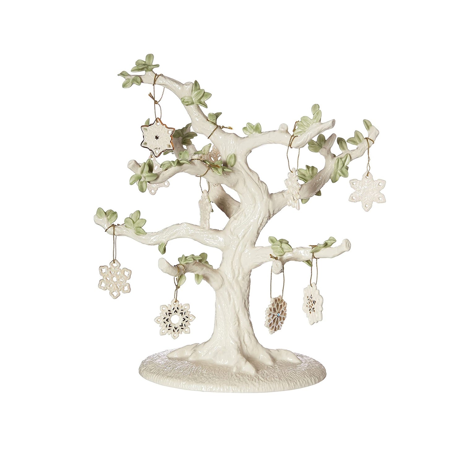 Lenox Snowflake 10 Piece Ornament & Tree Set