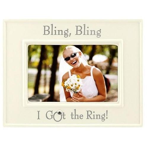 Malden Glazed Bling Bling I Got The Ring 4X6 Ceramic