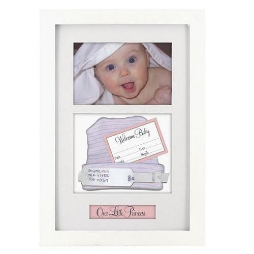 Baby ID Bracelet + Birth-Record White(With Pink And Blue Title Labels)