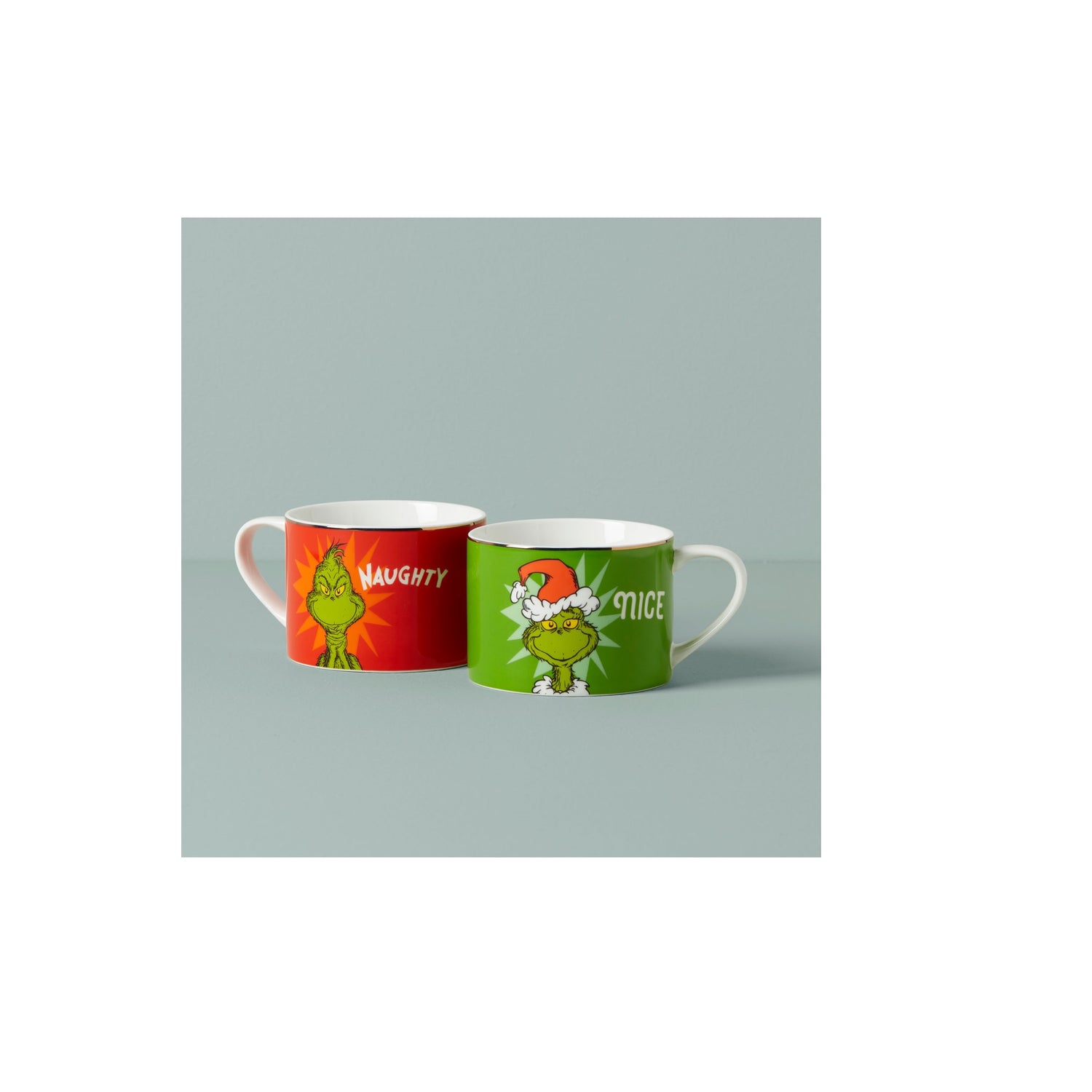 Merry Grinchmas Naughty & Nice Mugs