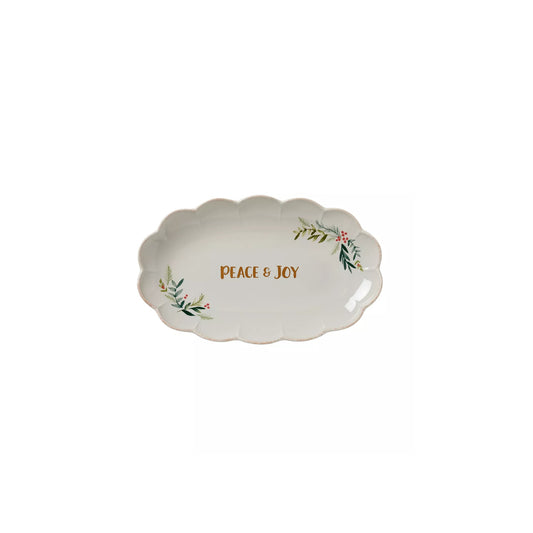 French Perle Berry Oval Platter by Lenox