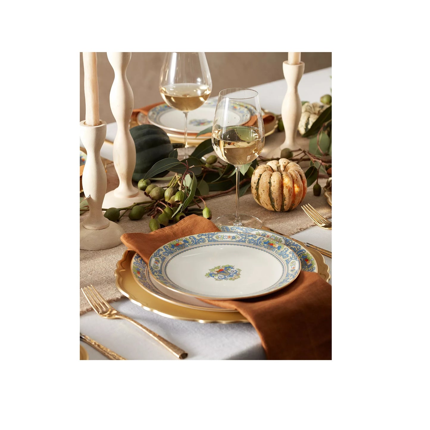 Ensemble d'assiettes décoratives d'automne Lenox, 4 pièces 