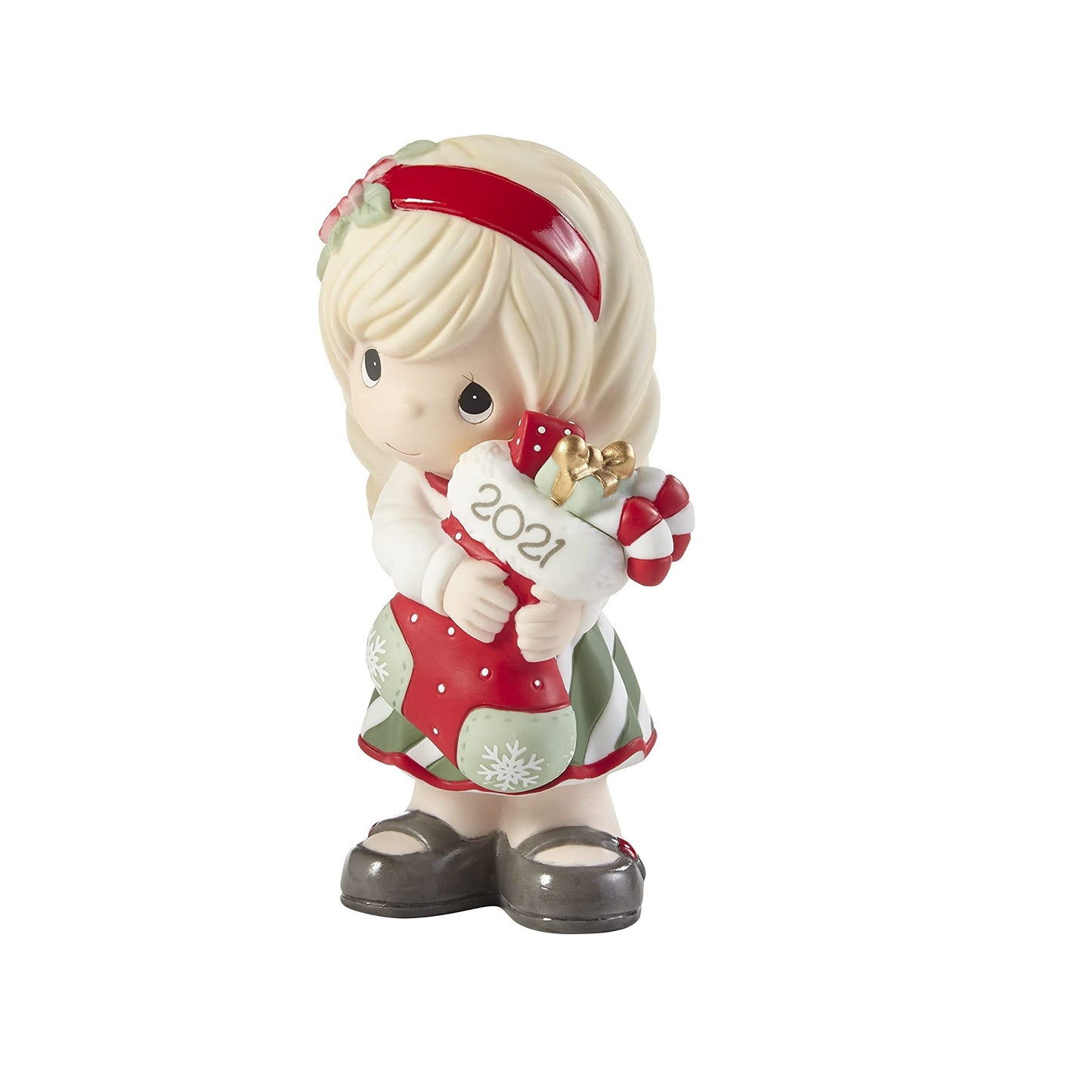 Precious Moments Dated 2021 Annual Girl Figurine You Fill Me With Christmas Cheer