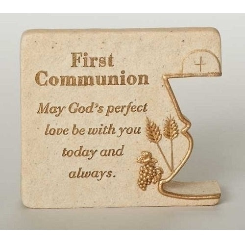 First Communion Desk Plaque