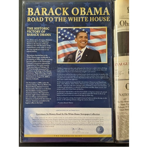 Franklin Mint President Barack Obama Limited Edition Collector's Portfolio