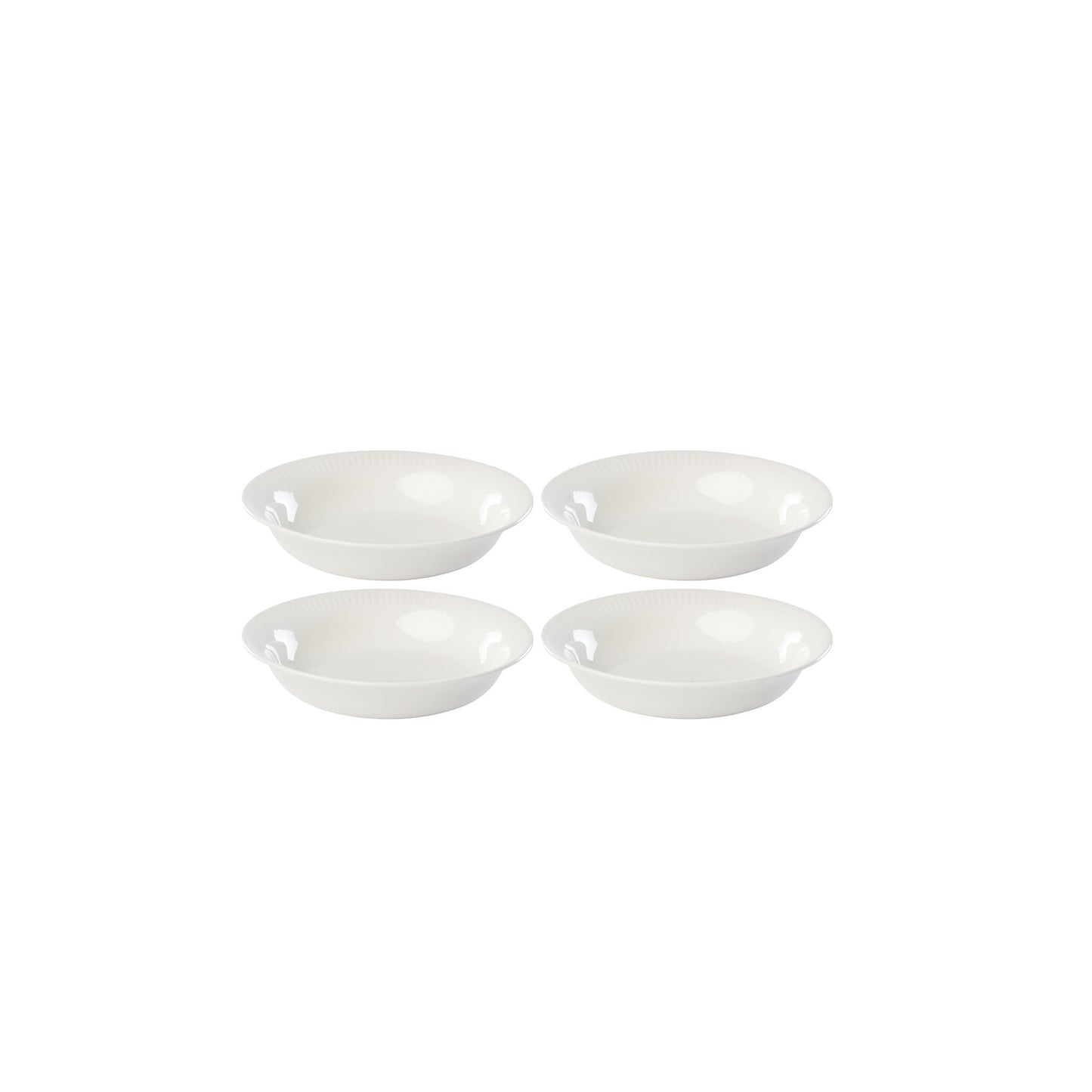 Profile White Porcelain 4-Piece Pasta Bowl Set by Lenox