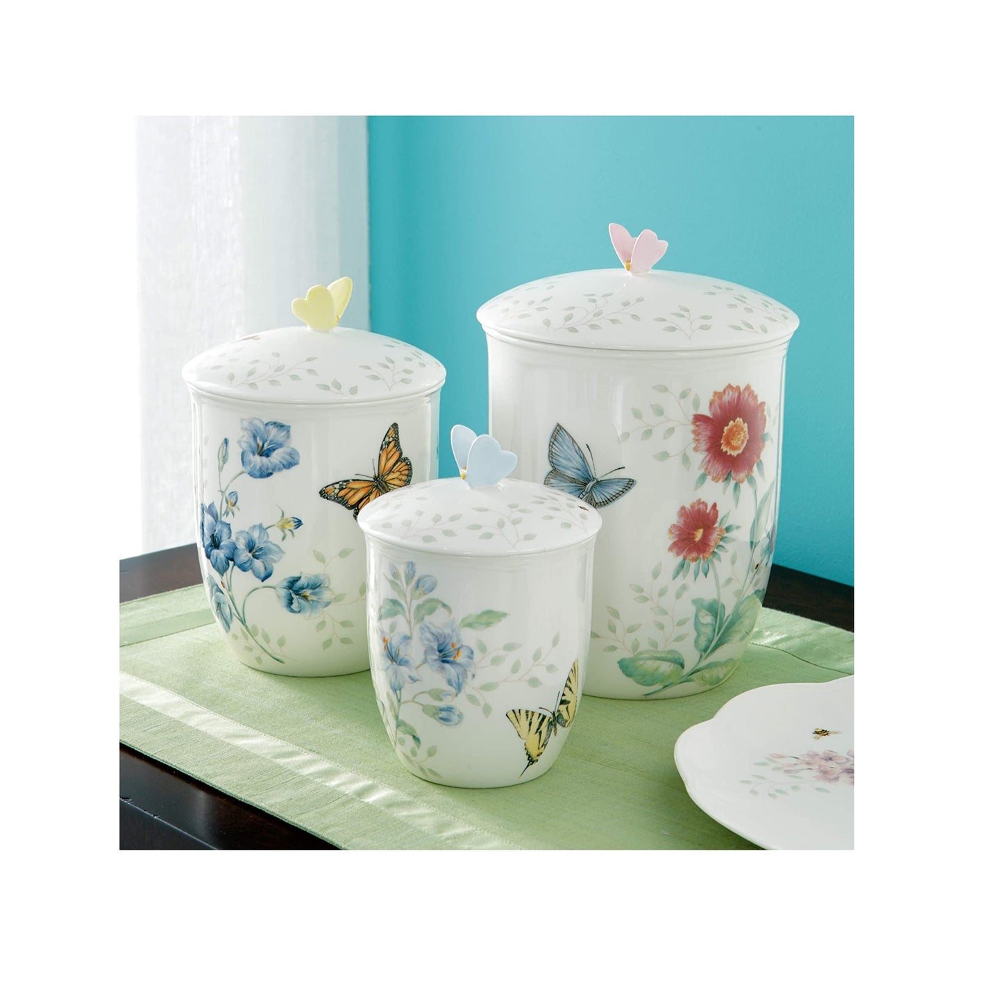Butterfly Meadow® 3-piece Canister Set by Lenox