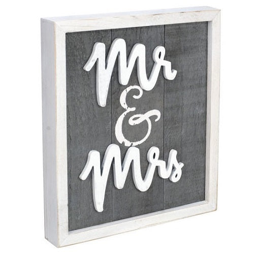 Malden "Mr. & Mrs." Framed Sign