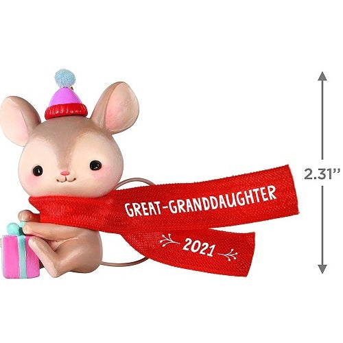 Ornament 2021, Great-Granddaughter Mouse