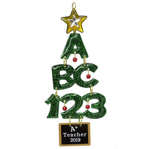 A+ Teacher 2019 Ornament