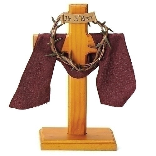 Croix de bureau couronne d'épines romaine de 7,5 po