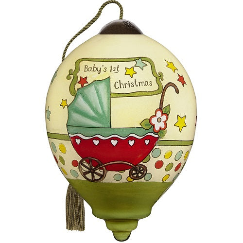 Baby's 1st Christmas Baby Buggy Ornament