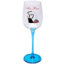 Miss Pisces Zodiac Birthday Wine Glass