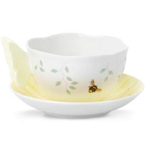 Lenox Butterfly Meadow Cup And Saucer Yellow - Ria's Hallmark & Jewelry Boutique
