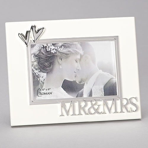 Mr & Mrs 7" H Frame by Caroline Collection