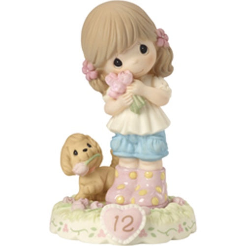 Precious Moments Growing In Grace Figurine Fille Brune 12 Ans 