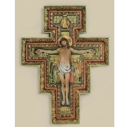 Joseph's Studio San Damiano Crucifix 17.75" - Ria's Hallmark & Jewelry Boutique