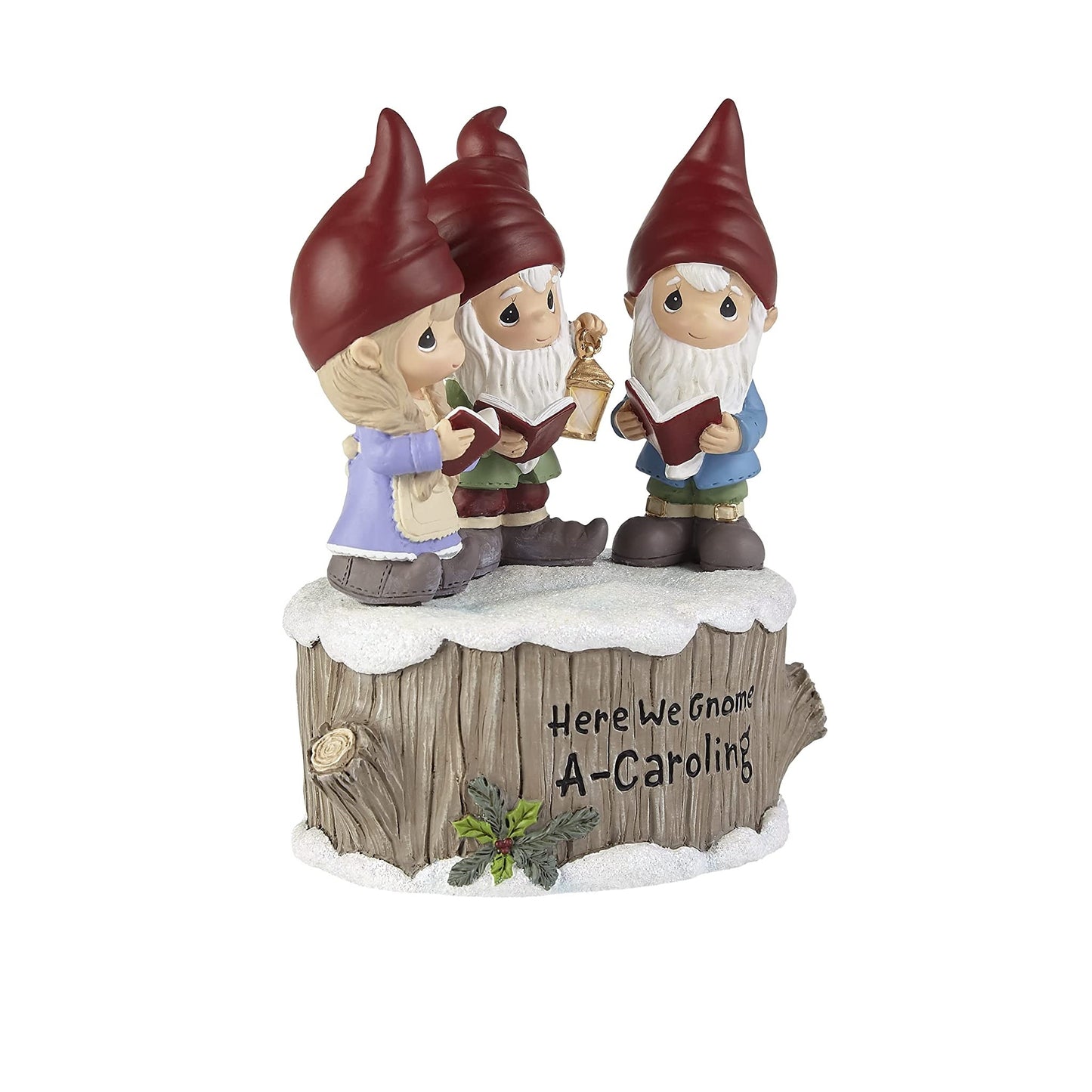 Precious Moments "Here We Gnome A-Caroling" Musical Figurine