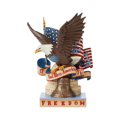 Jim Shore Heartwood Creek Figurine aigle de la liberté patriotique 