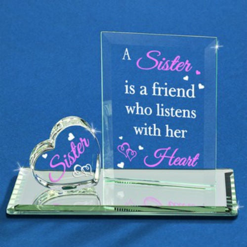 Glass Baron "Listens With Her Heart" Sister Figurine
