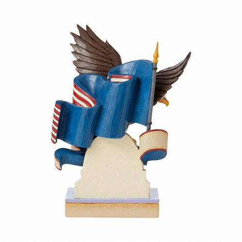 Jim Shore Heartwood Creek Figurine aigle de la liberté patriotique 