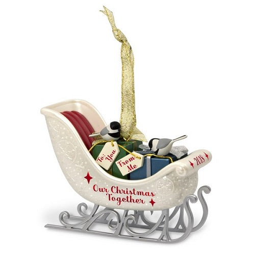 Our Christmas Together Sleigh 2018 Ornament