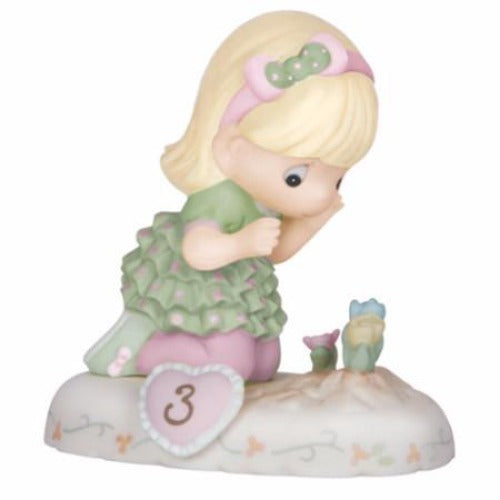 Precious Moments Growing In Grace Age 3 Blonde - Ria's Hallmark & Jewelry Boutique