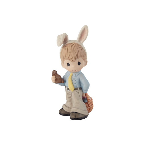Precious Moments "Wishing You A Hoppy Easter" Boy Figurine