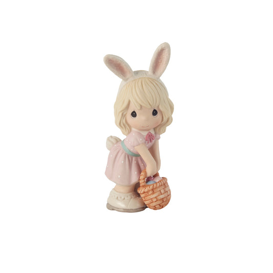 Precious Moments "Wishing You A Hoppy Easter" Girl Figurine