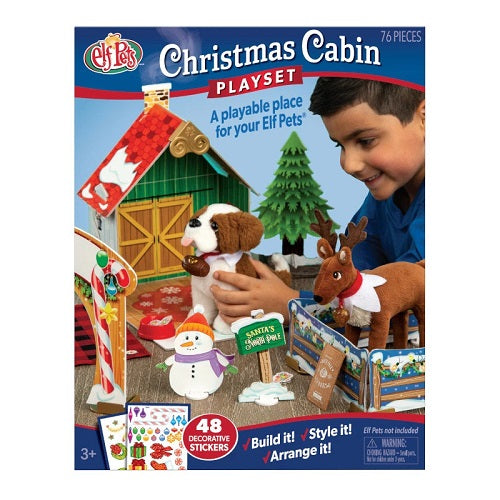 Elf On The Shelf Pets Christmas Cabin Playset