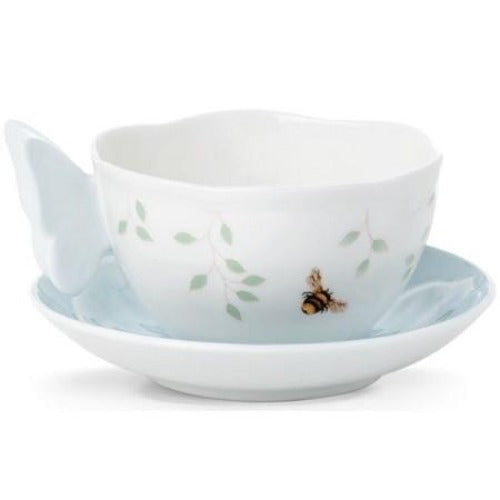 LENOX Butterfly Meadow Blue Butterfly Cup & Saucer - Ria's Hallmark & Jewelry Boutique
