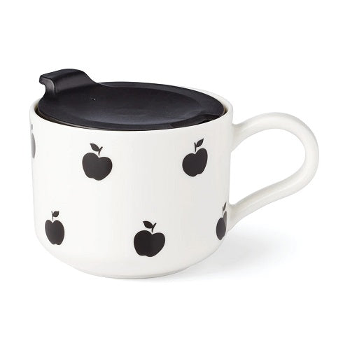 Kate Spade New York Vintage Apple Toss Comfort Mug With Lid