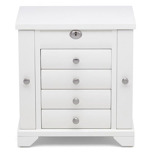 Lea™ Tall White Jewelry Box by Reed & Barton