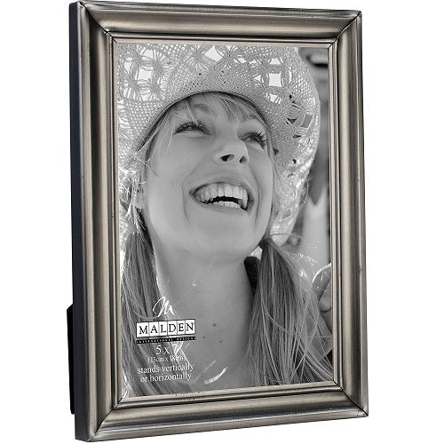 Malden Concourse Pewter Metal Picture Frame, 5x7, Silver