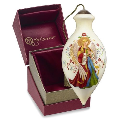 NeQwa Art Surrounded With Love Hand-Painted Glass Ornament