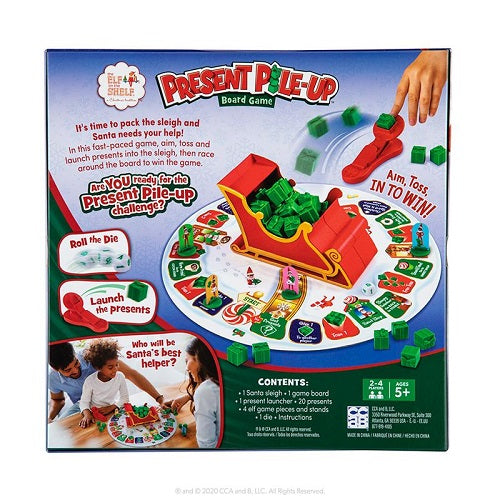 The Elf on The Shelf Present Pile-Up Board Game