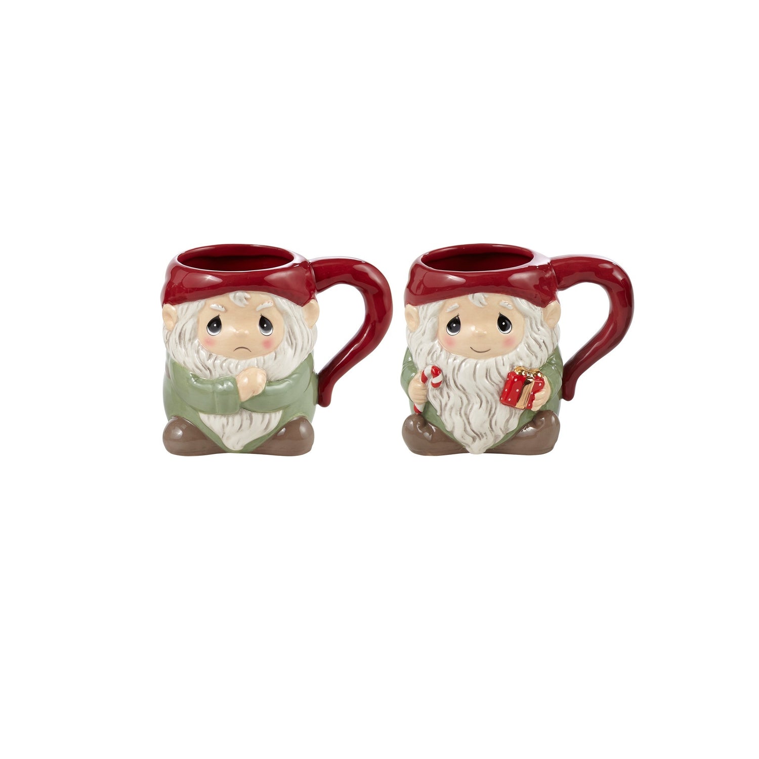 Precious Moments "Gnaughty or Gnice" Gnome Mug Set of 2